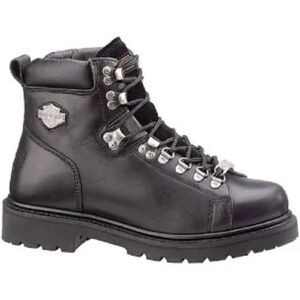 Harley Davidson dipstick lace up riding boots black leather men’s size 9.5